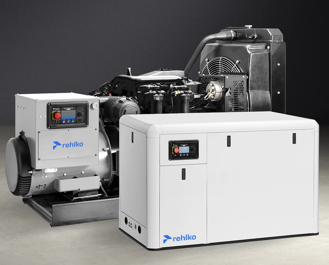 Rehlko generators with and without sound enclosures