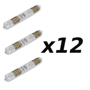 X12 SIS-440 SIS-440 TEAK CAULK 20 OZ SAUSAGE GRAY